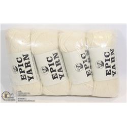 4 EPIC YARN 100% VIRGIN WOOL
