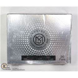 BOX OF COLLAGEN UNDER EYE MASK 20 PAIRS, REDUCES