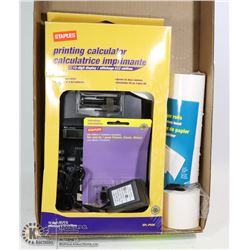 STAPLES 12 DIGIT DISPLAY PRINTING CALCULATOR