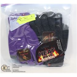 2PK LADIES HEAT WAVE GLOVES