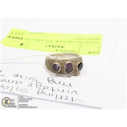 STERLING SILVER .925 AMETHYST RING SIZE 7