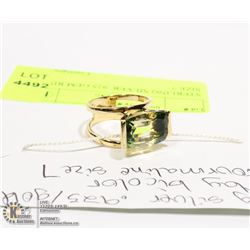 STERLING SILVER .925 GEM RING SIZE 7