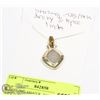 Image 1 : STERLING SILVER .925/14 KARAT GOLD PENDANT 1 INCH
