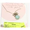 Image 1 : STERLING SILVER .925 AMAZONITE/PEARL NECKLACE
