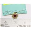 Image 1 : STERLING SILVER .925 GOLD OVERLAY GEM PENDANT