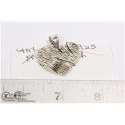 STERLING SILVER .925 VINTAGE HEART PENDANT