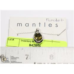 STERLING SILVER .925 PERIDOT NECKLACE