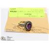 Image 1 : STERLING SILVER .925 AMETHYST RING SIZE 6.75