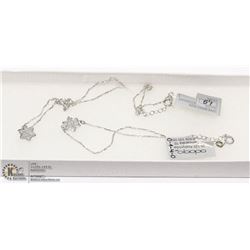 MATCHED STERLING SILVER NECKLACE AND BRACELET