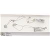 Image 1 : MATCHED STERLING SILVER NECKLACE AND BRACELET