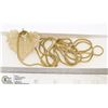 Image 1 : 48'' CHAIN WITH GOLD COATED LEAF PENDANT