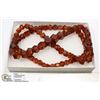 Image 1 : 28'' POLISHED RED AMBER NECKLACE 53G