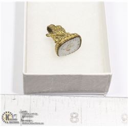 ANTIQUE GILT SCOTTISH SEAL FOB WITH SHEEP