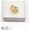 Image 1 : 10K GOLD VINTAGE WILD ROSE PENDANT 2CM