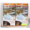 Image 1 : TWO UNCLAIMED MAGIC GLOVE OVEN MITS