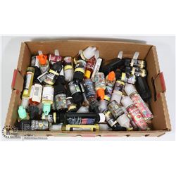 LARGE FLAT OF VAPE ITEMS FROM STORE CLOSURE.