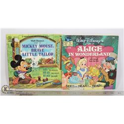 ALICE/ MICKEY DISNEY COMIC AND RECORD