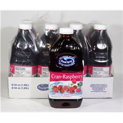 CASE OF 8 OCEAN SPRAY CRAN-RASPBERRY JUICE