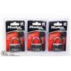 Image 1 : LOT OF THREE NEW MASTERLOCKS