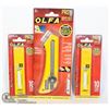 Image 1 : NEW OLFA KNIFE WITH 2 PACKS OF BLADES