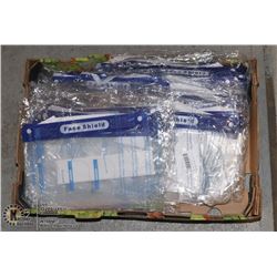 LARGE FLAT OF FACE SHIELDS