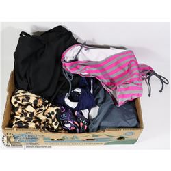 LOT OF 3 BATHING SUITS, 2 PIECE, SIZE X LARGE