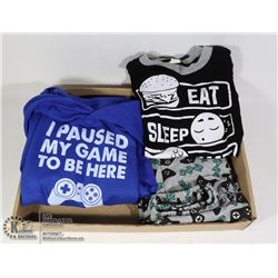KIDS SIZE 140 (3-4) PAJAMA SET & GRAPHIC HOODIE