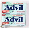 Image 1 : TWO BOTTLES OF ADVIL MINI-GELS PAIN RELIEVER