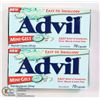 Image 1 : TWO BOTTLES OF ADVIL MINI-GELS PAIN RELIEVER