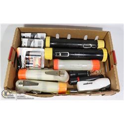 FLASHLIGHTS- ASSORTED BOX LOT