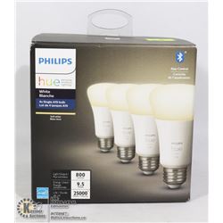 4PACK OF PHILIPS HUE PERSONAL WIRELESS LIGHTING