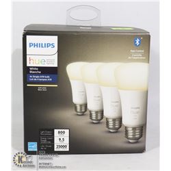 4PACK OF PHILIPS HUE PERSONAL WIRELESS LIGHTING