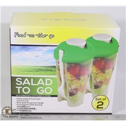 NEW SET OF TWO SALAD TO GO KITS