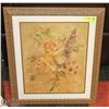 Image 1 : FRAMED FLORAL PRINT