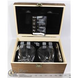 WHISKEY STONE AND GLASS GIFT SET