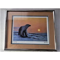 29)  FRAMED, MATTED UNDER GLASS 8" X 10"