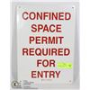 Image 1 : SIGN- 10" X 14"- "CONFINED SPACE PERMIT REQUIRE