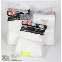 5 PAIRS OF CCM ADULT HOCKEY SOCKS WHITE