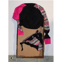 WOMENS LONG SLEEVE SWIM SUIT SIZE LARGE