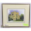 Image 1 : FRAMED PRINT HISTORICAL BUILDING- # 160/500