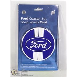 NEW 4PACK OF FORD RUBBER COASTERS