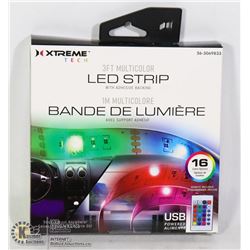 NEW 3' MULTICOLOR LED STRIP WITH REMOTE AND