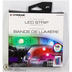NEW 3' MULTICOLOR LED STRIP WITH REMOTE AND
