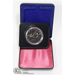 UNCLAIMED CAD 1975 $1 CANOE COIN IN CASE