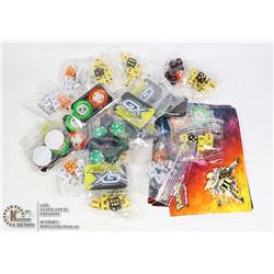 COLLECTORS LOT POKEMON DICE, COINS, STICKERS