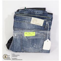 TWO PAIRS OF BLUE BLOOD WOMENS JEANS SIZE 29/32