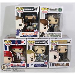 FIVE ASSORTED FUNKO POPS
