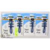 Image 1 : 4 NEW PACKS OF BIC LEX 2 HYBRID DISPOSABLE RAZORS