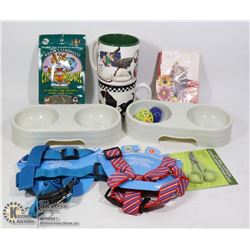 BUNDLE OF ASSORTED CAT ITEMS INCLUDING