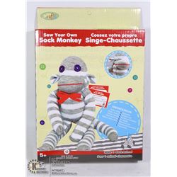 NEW SEW YOUR OWN SOCK MONKEY KIT